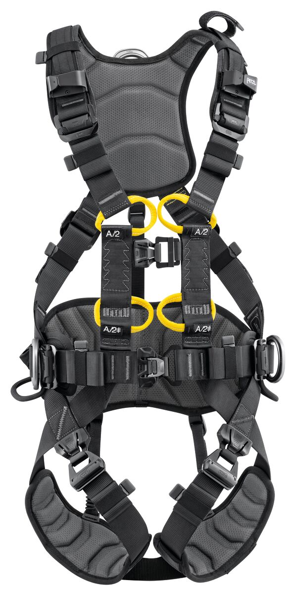 Petzl VOLT harnas internationale versie achterzijde