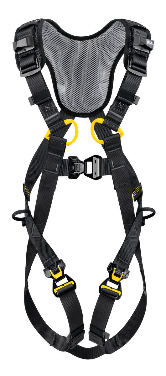 Petzl NEWTON FAST valharnas internationale versie geel/zwart