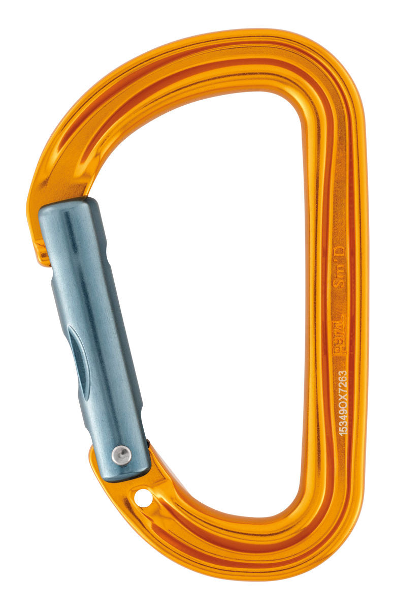 Petzl Sm'D karabiner zonder vergrendeling geel