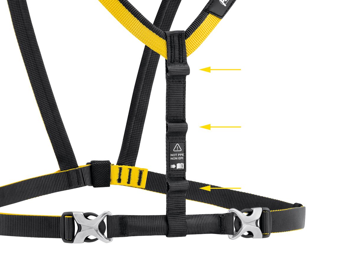 Petzl STERNO schouderbanden voor enkeltouwtechniek