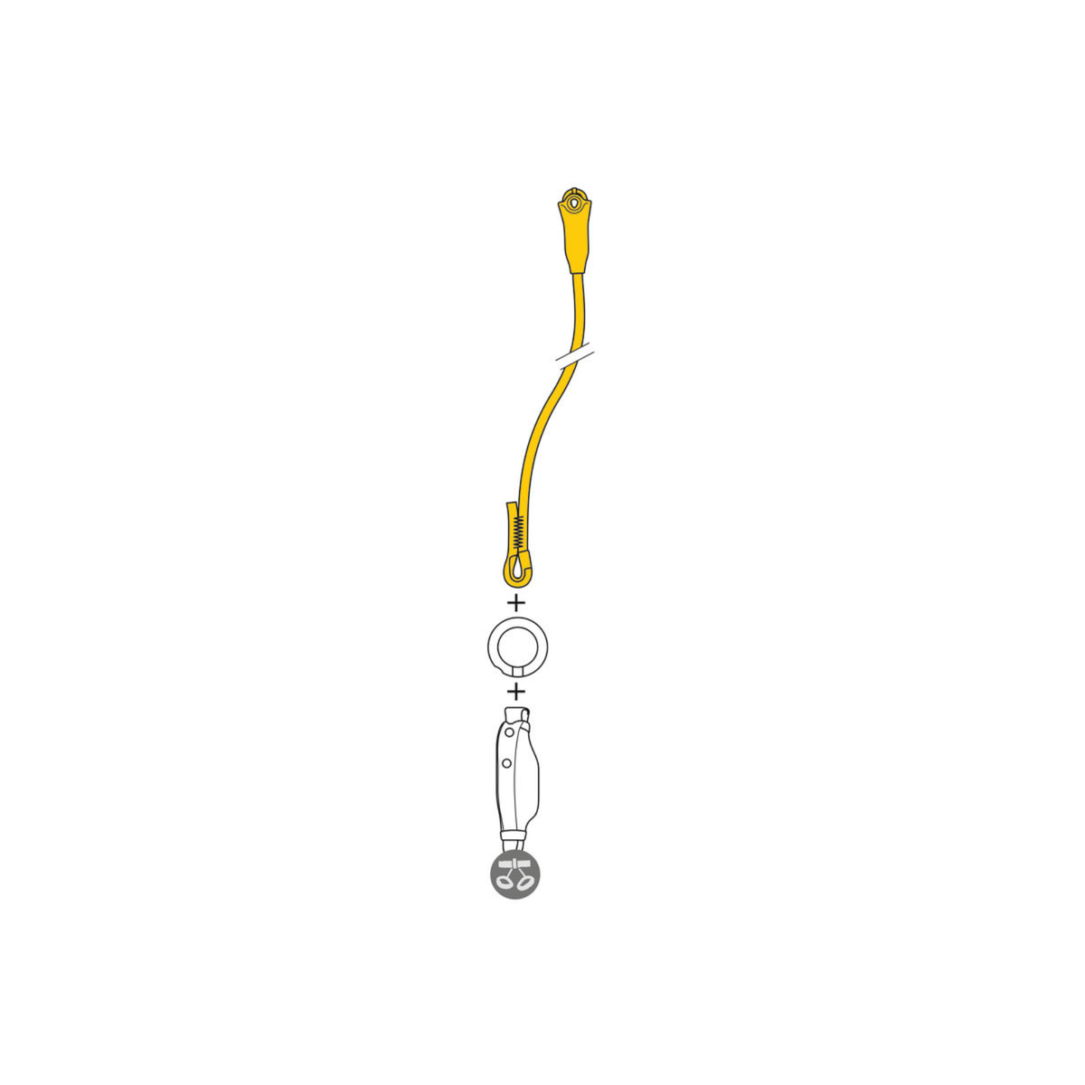 Petzl Jane-I dynamische leeflijn voor valbeveiliging