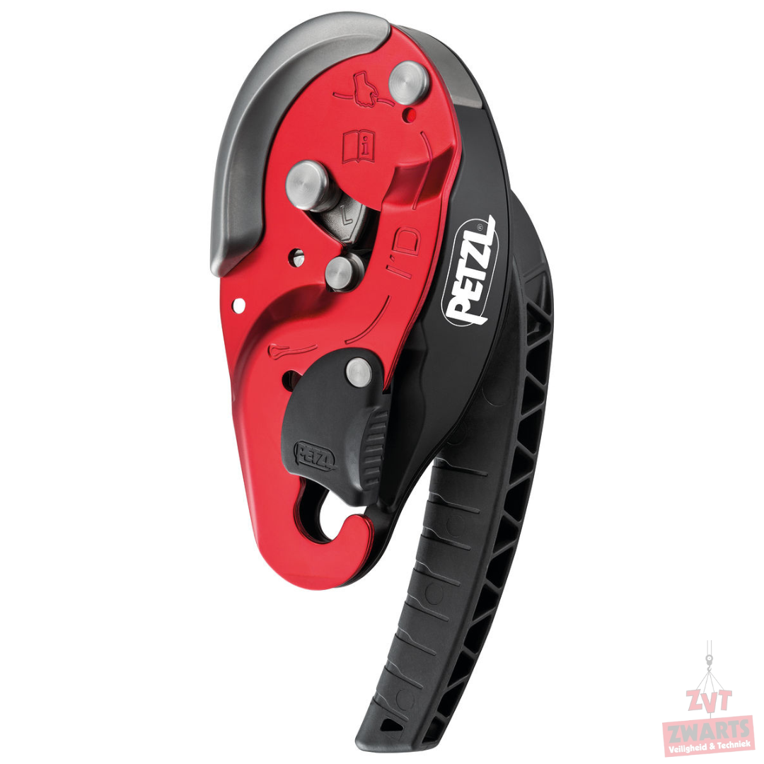 Petzl I’D L afdaalapparaat met anti-paniekfunctie 12,5-13 mm
