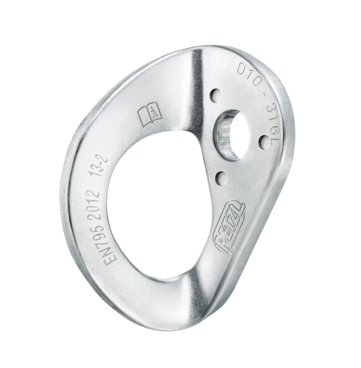 Petzl COEUR STAINLESS RVS ankerplaat (verpakking 20 stuks)