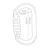 Petzl OK aluminium karabiner