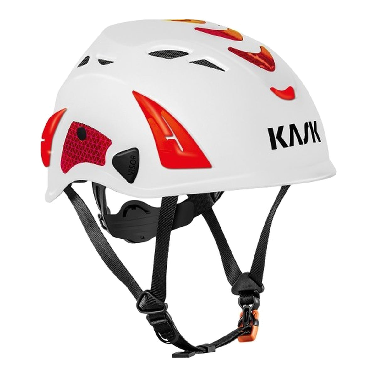 Kask Superplasma AQ Hi-Viz Wit/Rood