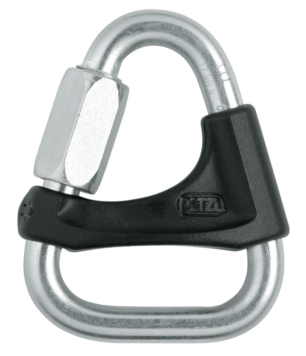 Petzl DELTA snelschakel 8 mm met positioneringsbeugel grijs
