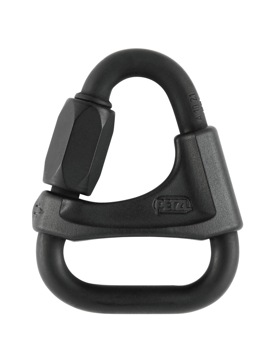 Petzl DELTA snelschakel 8 mm met positioneringsbeugel zwart