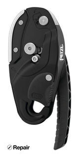 Petzl RIG afdaalapparaat repareerbaar zwart