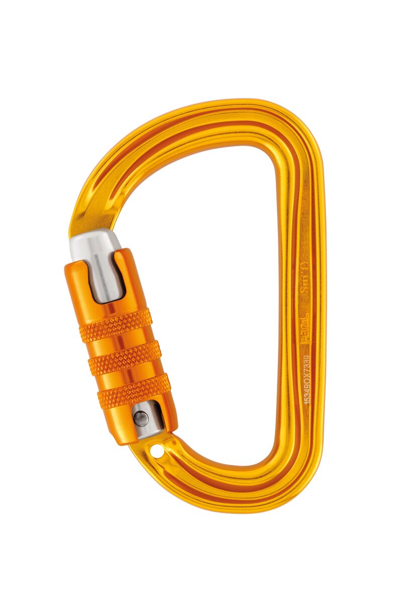 Petzl Sm'D karabiner Triact-sluiting geel