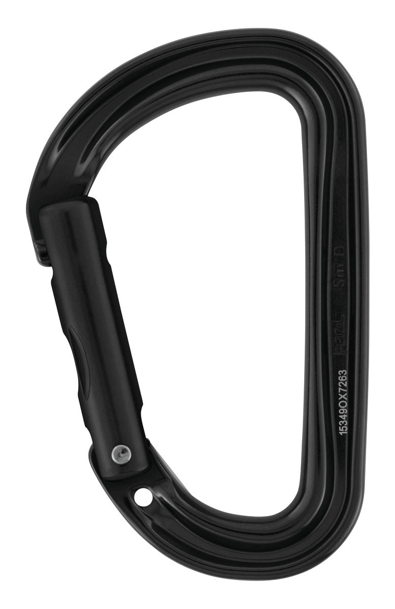 Petzl Sm'D karabiner zonder vergrendeling zwart